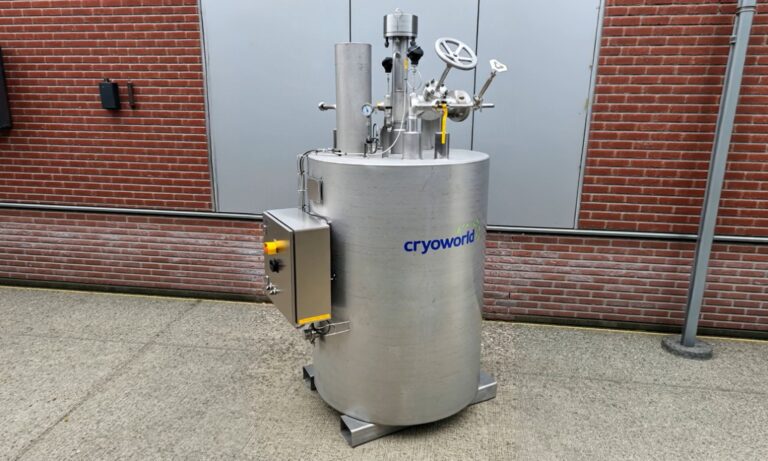 Side-view of liquid oxygen subcooler
